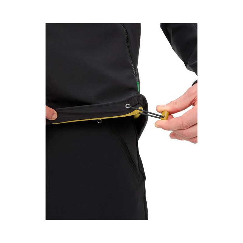 Jacket Vaude ROCCIA SOFTSHELL JKT II Black/Savanna