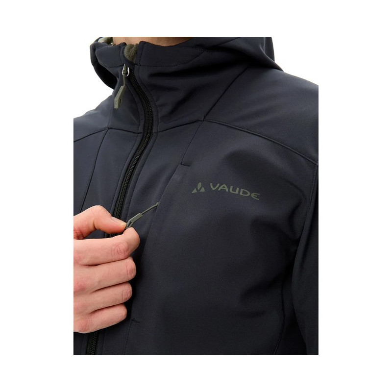 Jacke Vaude CYCLONE HOODED JKT Black/Khaki