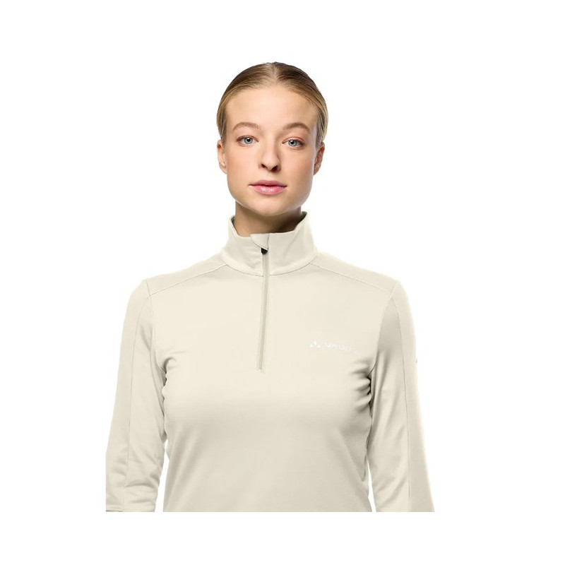 Forro polar Vaude LIVIGNO HALFZIP II Ecru