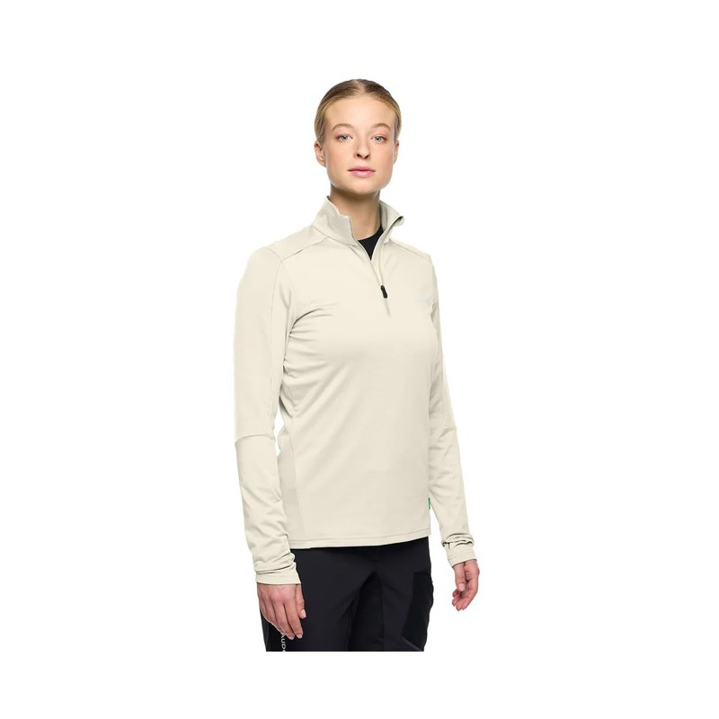 Forro polar Vaude LIVIGNO HALFZIP II Ecru