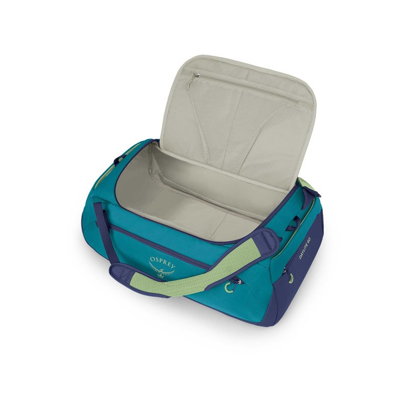 Vrečka Osprey DAYLITE DUFFEL 60 Blue Moss/Alkaline