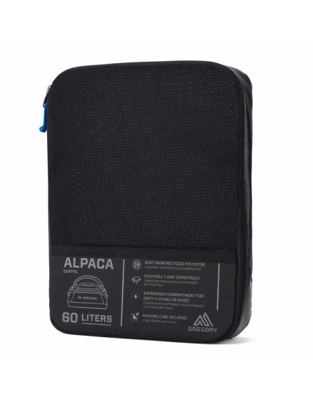 Táska Gregory ALPACA 60 Obsidian Black