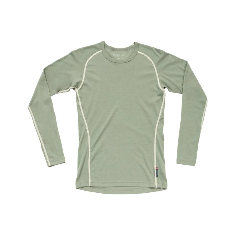 Póló Devold MERINO 190 BASE SHIRT WMN Fog