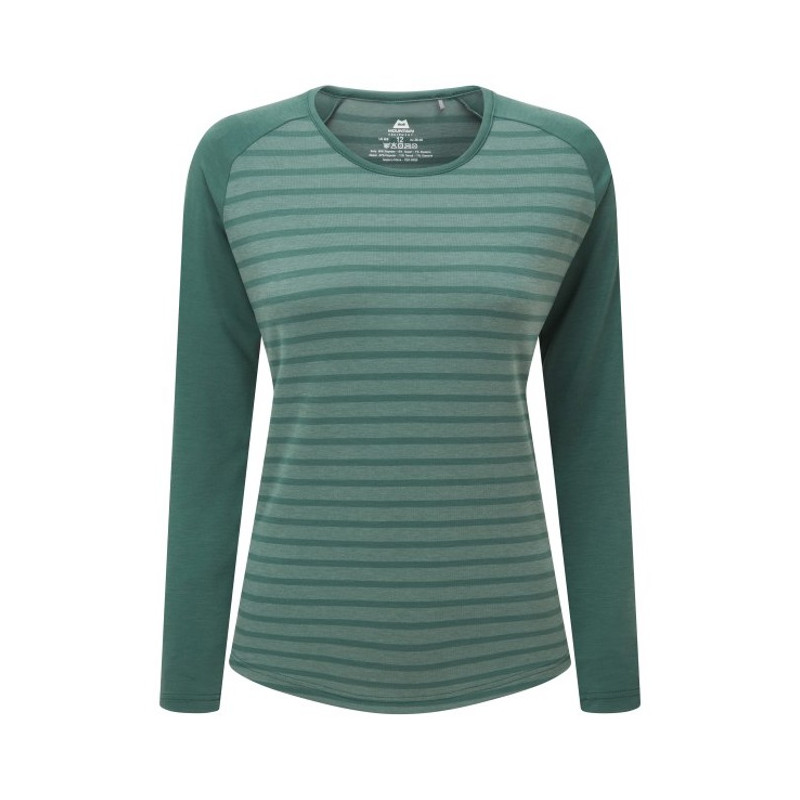 Koszulka Mountain Equipment REDLINE LS WMN'S TEE Fern Stripe/Fern