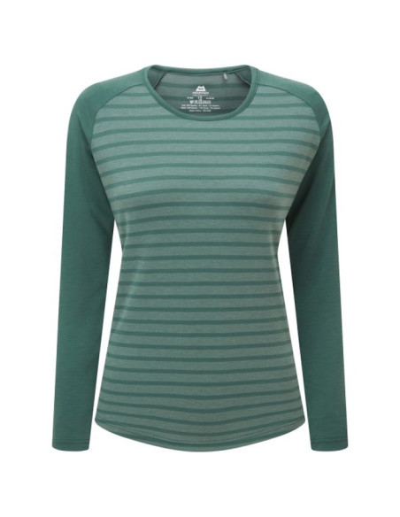 Marškinėliai Mountain Equipment REDLINE LS WMN'S TEE Fern Stripe/Fern