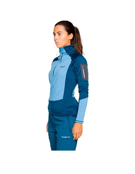 Sudadera Trangoworld BRENTA Azul Claro/Azul Oscuro