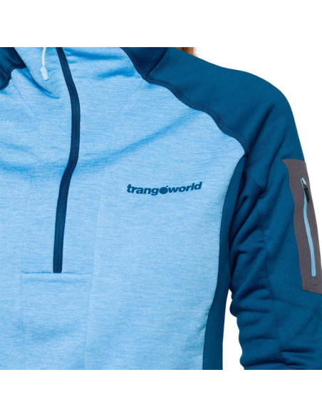 Sudadera Trangoworld BRENTA Azul Claro/Azul Oscuro