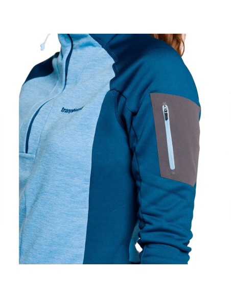 Sudadera Trangoworld BRENTA Azul Claro/Azul Oscuro