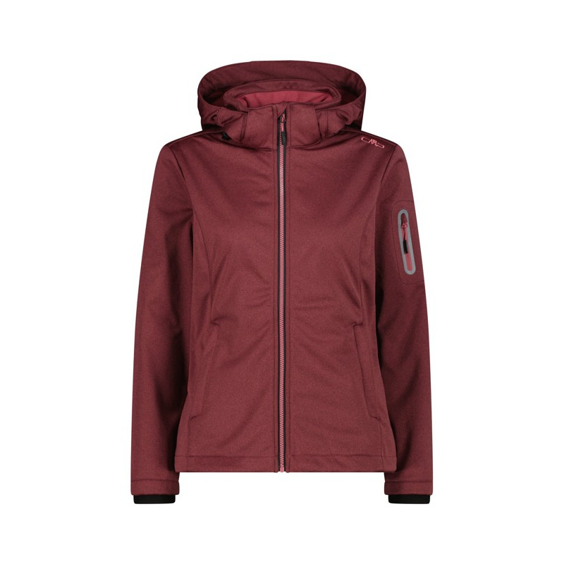 Jas Cmp WOMAN ZIP HOOD Peony Mel