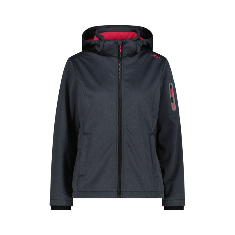 Chaqueta Cmp WOMAN ZIP HOOD Titanio Me