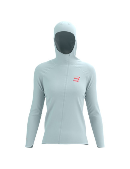 Jacket Compressport HURRICANE WATERPROOF 10/10 W Grey Da