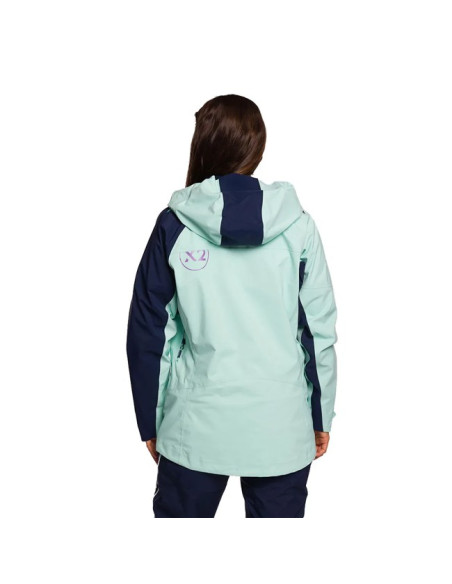 Kabát Trangoworld TRX2 SHELL WM EVO Azul Claro/Ma