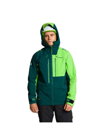 Bunda Trangoworld TRX2 SHELL EVO Verde Oscuro/Ver