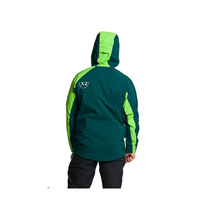 Bunda Trangoworld TRX2 SHELL EVO Verde Oscuro/Ver