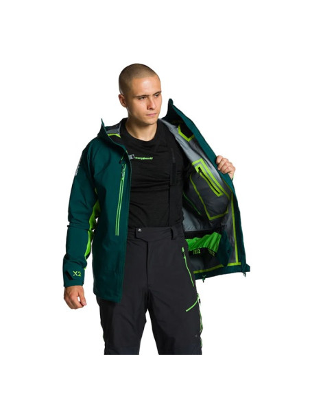Bunda Trangoworld TRX2 SHELL EVO Verde Oscuro/Ver