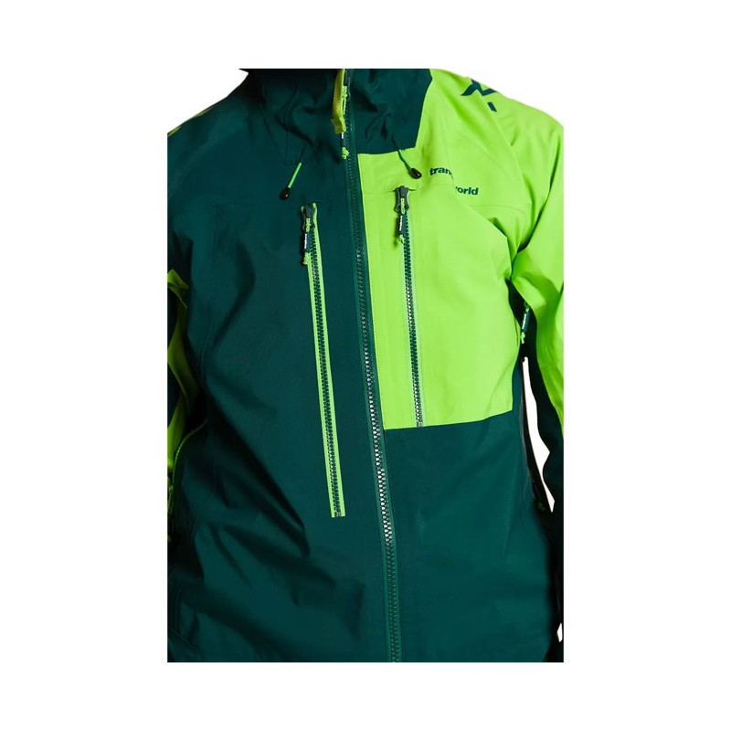 Bunda Trangoworld TRX2 SHELL EVO Verde Oscuro/Ver