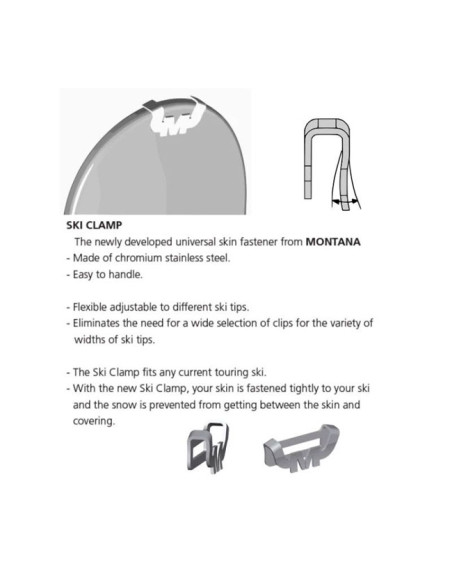 Montana Ski Clamp Set 19 x 22 mm