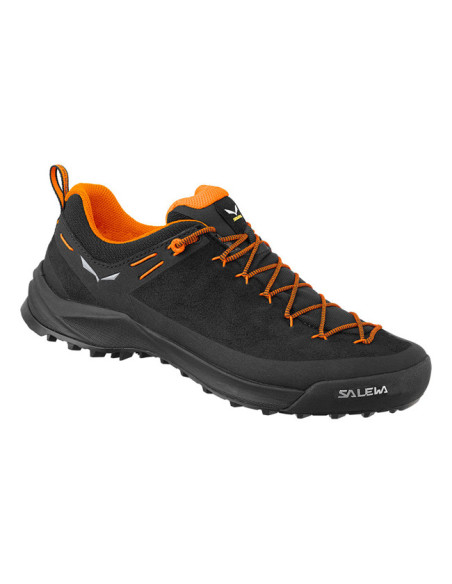 Vaelluskengät Salewa WILDFIRE LEATHER Black/Fluo Orange