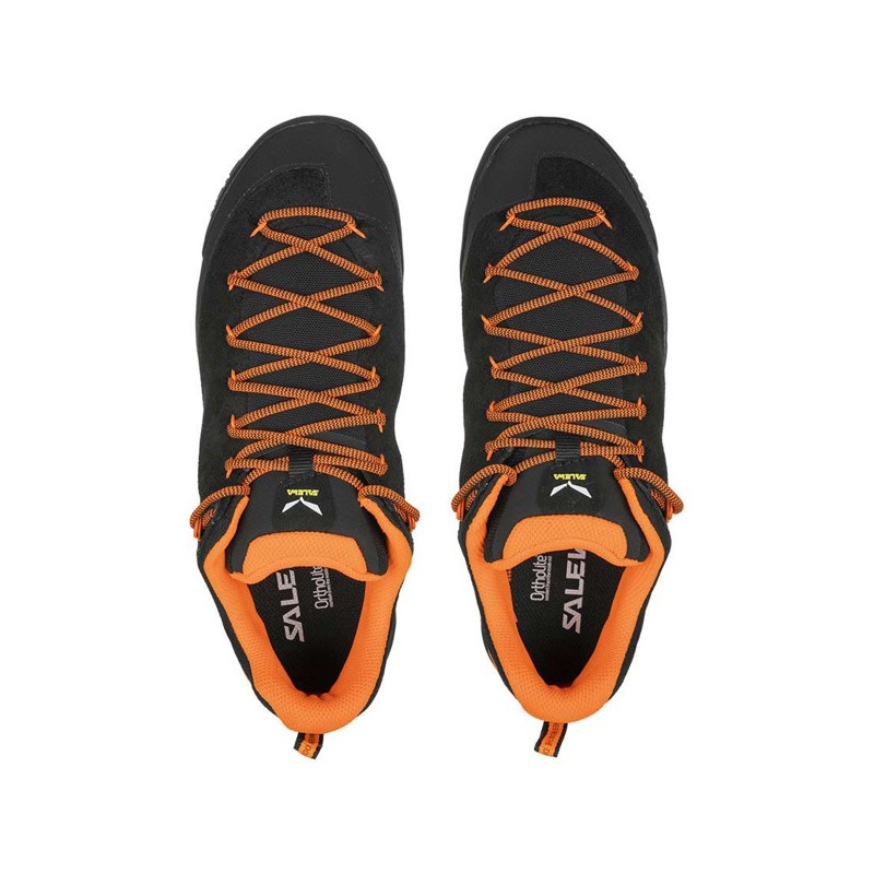 Tenisky Salewa WILDFIRE LEATHER Black/Fluo Orange