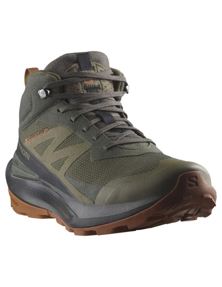 Vaelluskengät Salomon Elixir Activ Mid GTX Peat/Black/C