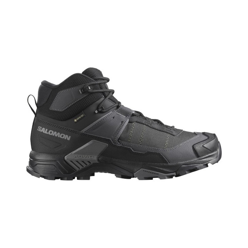 Saappaat Salomon X ULTRA 5 MID WIDE GTX Black/Asph