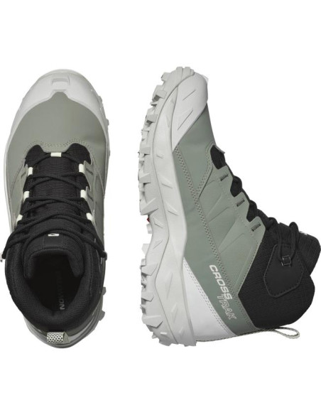 Salomon SHOES CROSSTRAK WP W Agv Gr/Black/Canar