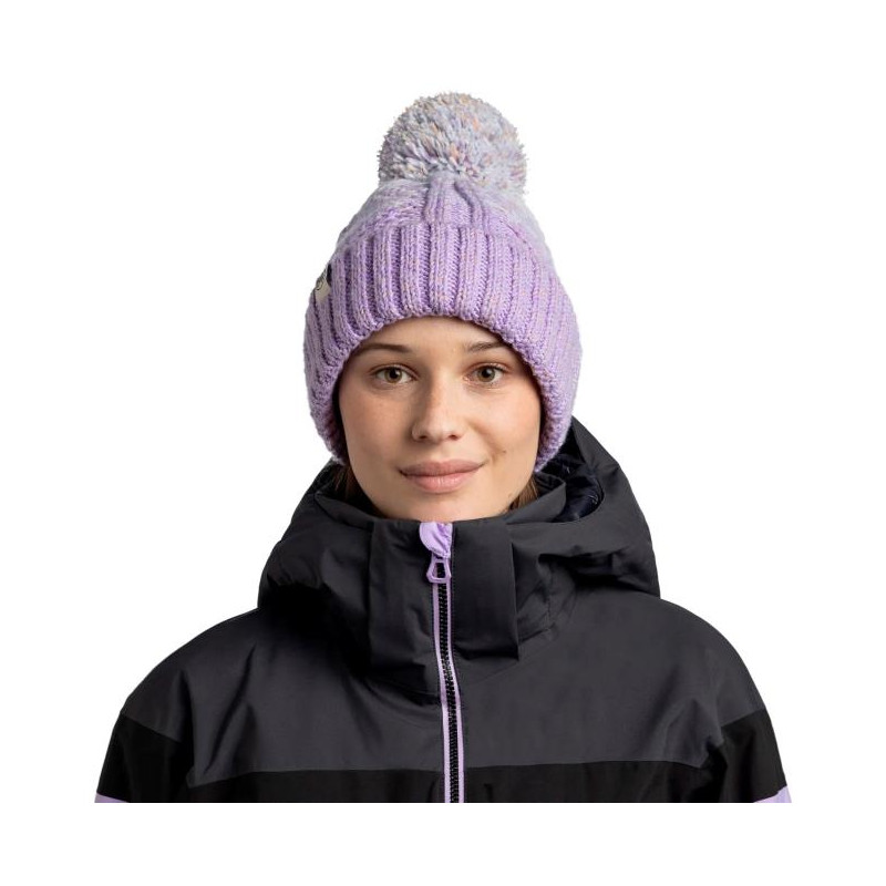Buff KNITTED & FLEECE BAND HAT Akna Grape Ice