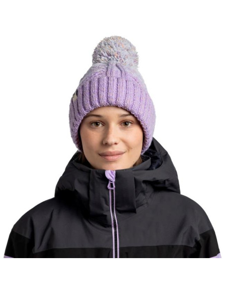 Buff KNITTED & FLEECE BAND HAT Akna Grape Ice