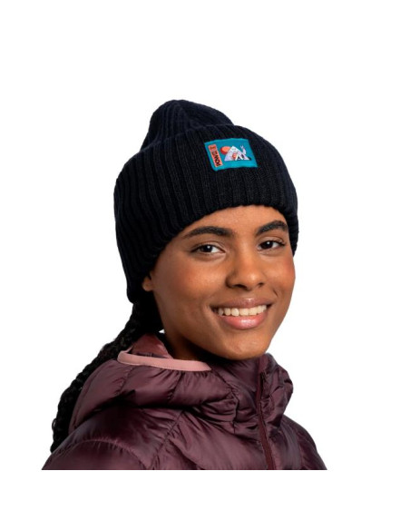 Buff KNITTED HAT Pow Rutger Black