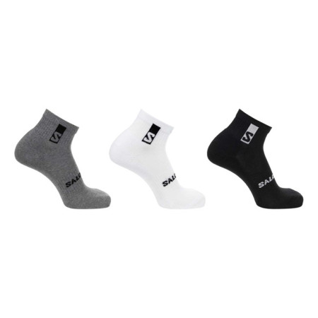 Sukat Salomon Socks EVERYDAY ANKLE 3X BLACK/WHITE/MED GREY
