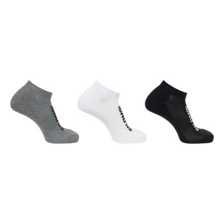 Sukat Salomon Socks EVERYDAY LOW 3X BLACK/WHITE/MED GREY ME