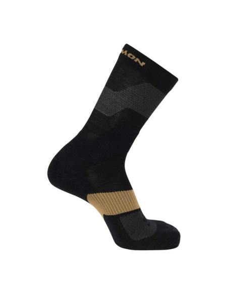 Chaussettes Salomon Socks X ULTRA CREW BLACK/Kelp