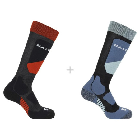 Sukat Salomon Socks S/ACCESS JR 2-PACK BLACK/Magnet