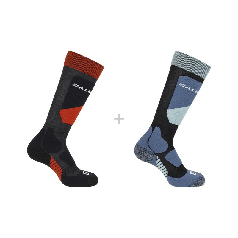 Socken Salomon Socks S/ACCESS JR 2-PACK BLACK/Magnet
