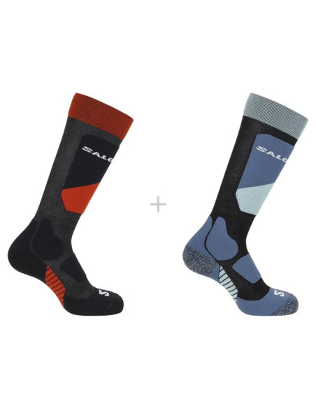 Sokken Salomon Socks S/ACCESS JR 2-PACK BLACK/Magnet