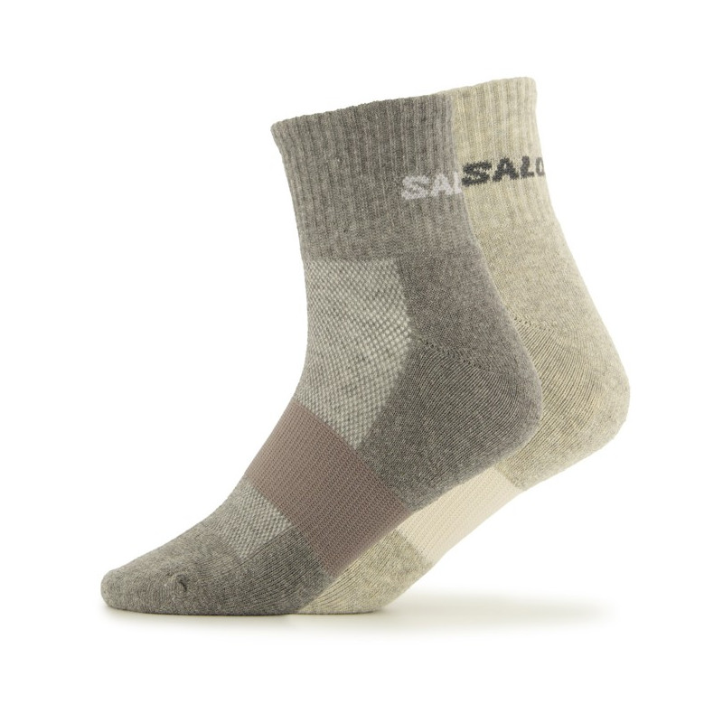 Strumpor Salomon Socks EVASION ANKLE 2X Light Grey/HEATHER MED