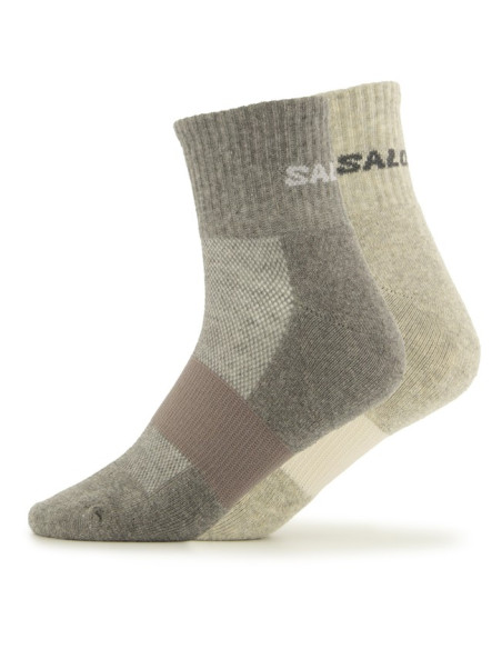 Zoknik Salomon Socks EVASION ANKLE 2X Light Grey/HEATHER MED