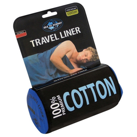 Sea To Summit 100% Cotton Liner Standar 185x92 cm Navy