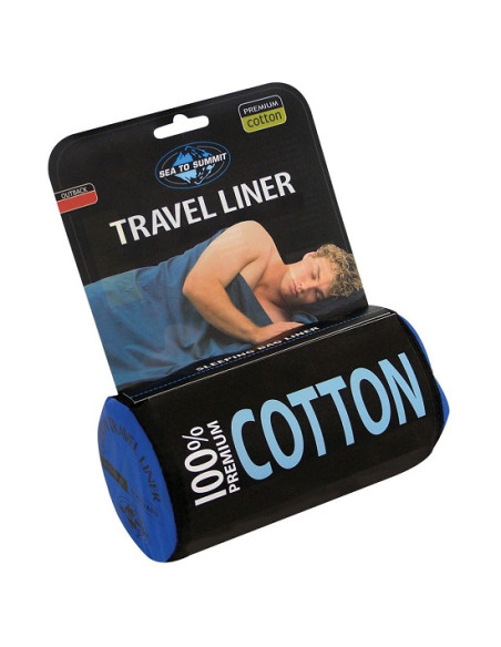 Sea To Summit 100% Cotton Liner Standar 185 x 92 cm Navy