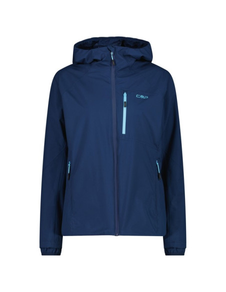 Jacke Cmp WOMAN FIX HOOD Blue Ink