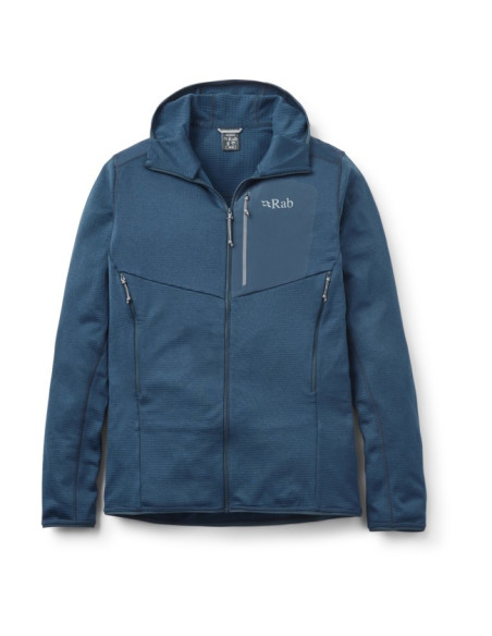 Forro polar Rab ASCENDOR HOODY Tempest Blue