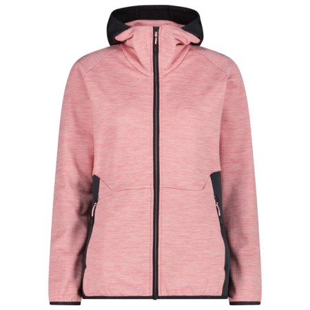 Flisinis megztinis Cmp WOMAN FIX HOOD Pink Mel