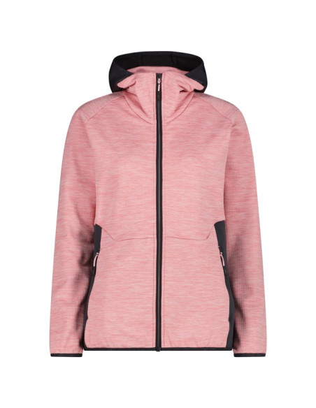 Forro polar Cmp WOMAN FIX HOOD Pink Mel