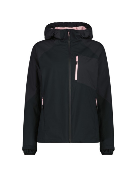 Kabát Cmp WOMAN FIX HOOD Nero