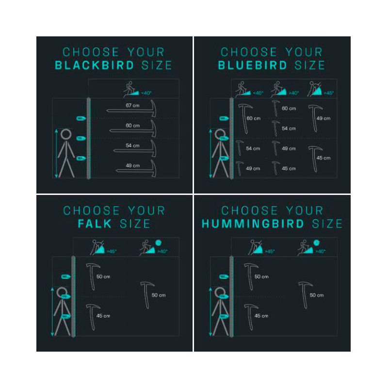 Blue Ice Blackbird Ice Axe