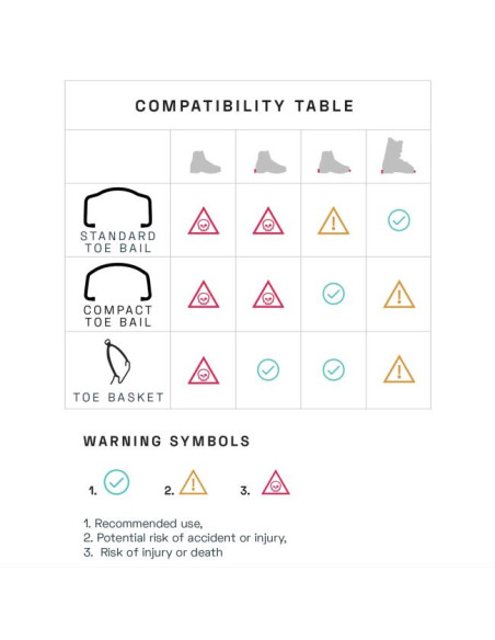 Blue Ice Compact Toe Bails