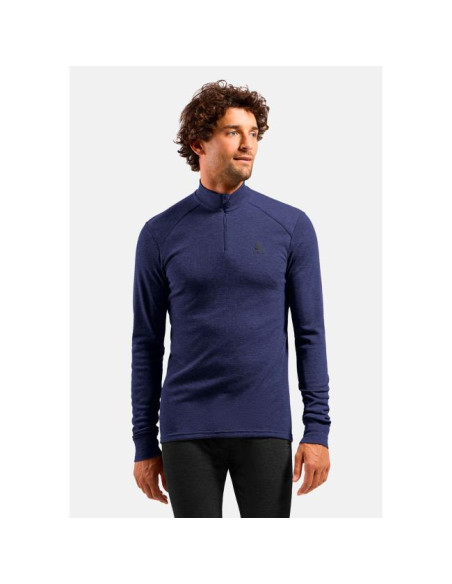 Odlo Active Warm Eco Bl Top Turtle Neck L/S Half Zip