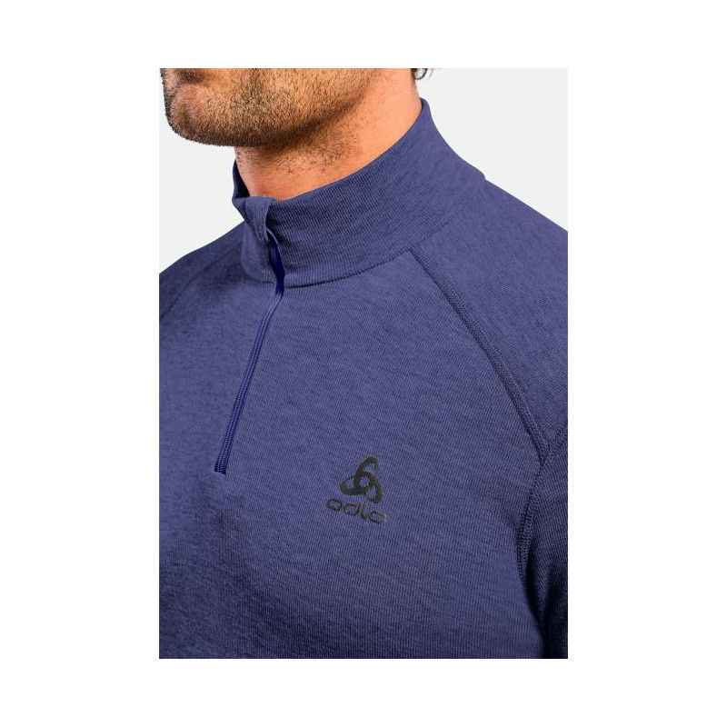Odlo Active Warm Eco Bl Top Turtle Neck L/S Half Zip