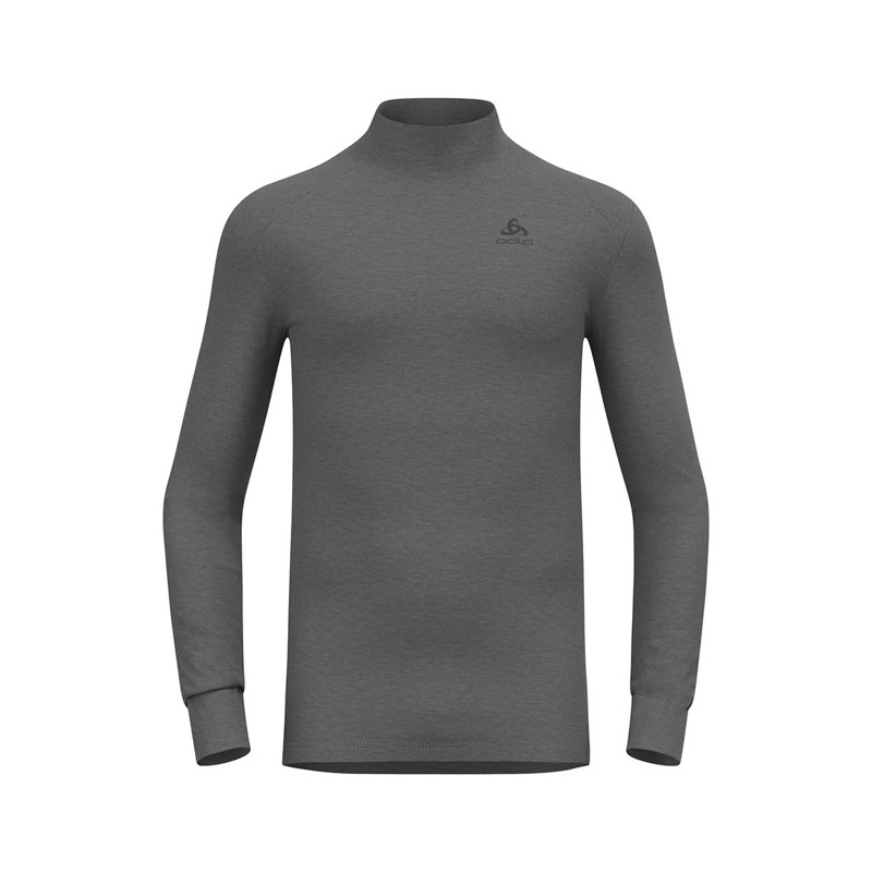 Majica s kratkimi rokavi Odlo BL TOP TURTLE LS ACT WARM Steel Gre