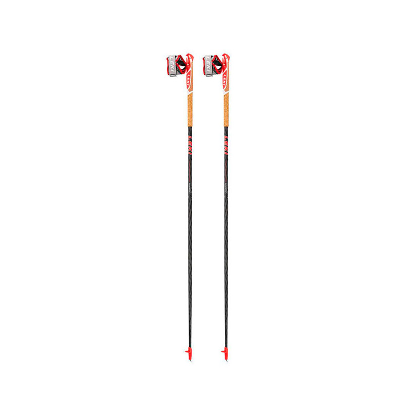 Leki Vertical K Visiblecarbon-Fluo Red-White